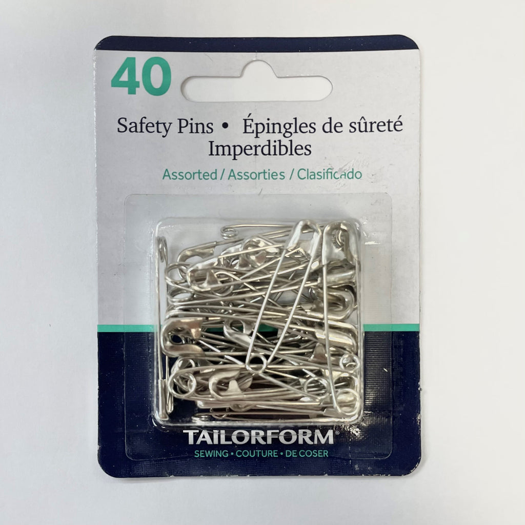 Tailorform Assorted Safety Pins - 40 pieces