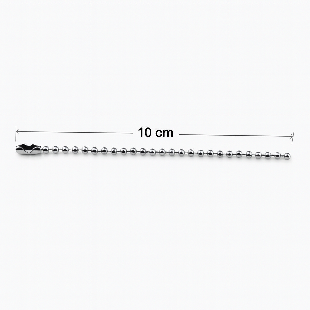 10cm Nickel Tag Chains (100pcs)
