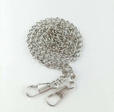 3/16" (5mm) Nickel Plated Chain With Clasps / 47" (120cm) Length