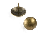 19mm Jumbo Dome Upholstery Tacks - Antique Brass (25 pack)