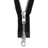 YKK Black #10 Metal 2-Way Open End Zippers