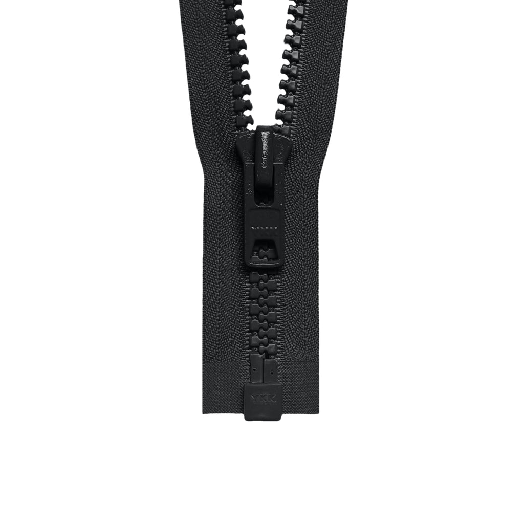 YKK #10 VISLON Plastic One-Way Open End Zipper - Black