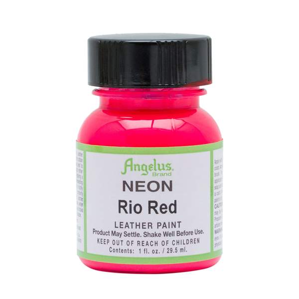 ANGELUS Leather Paint 1oz - Neon Rio Red