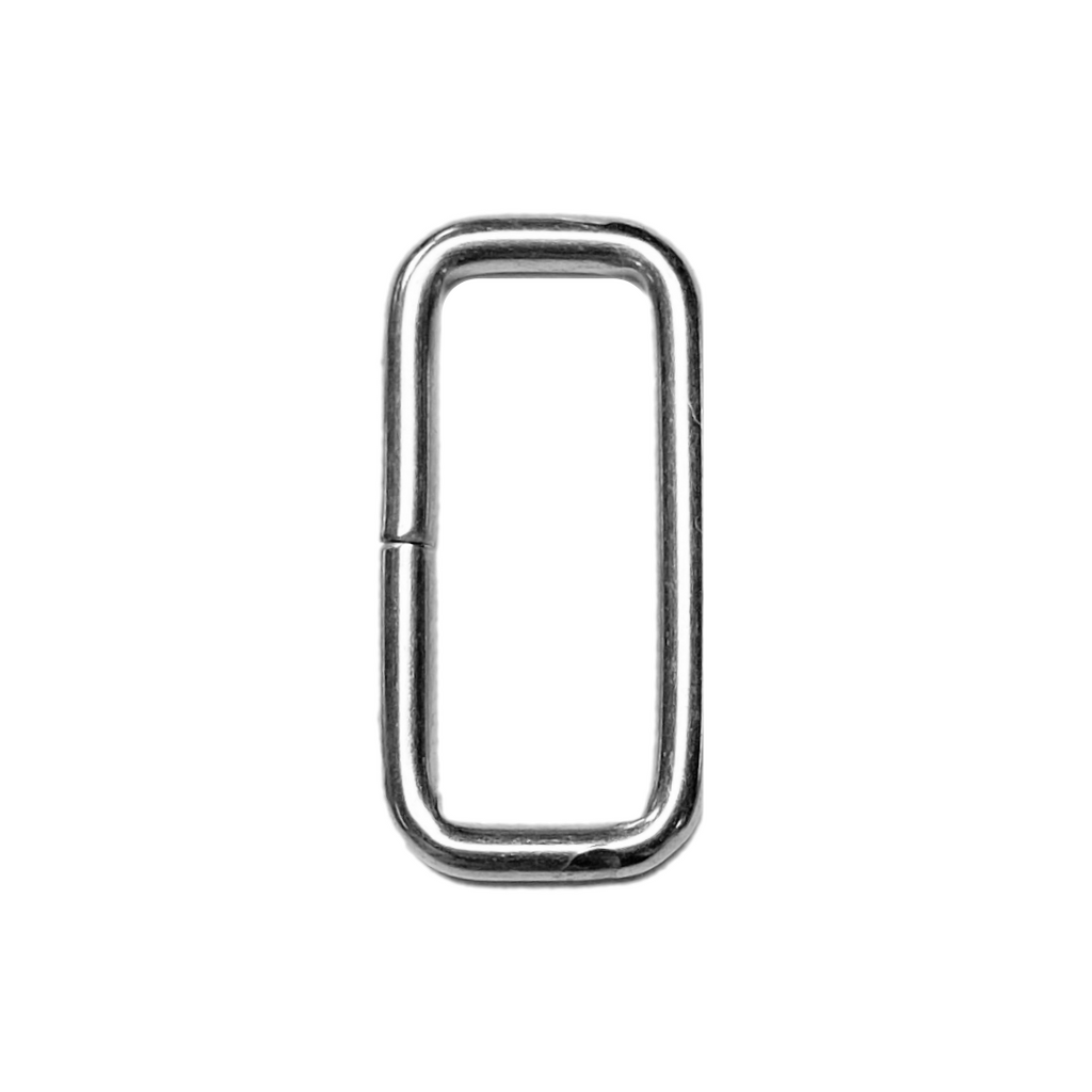 1.25" Nickle Rectangle Ring