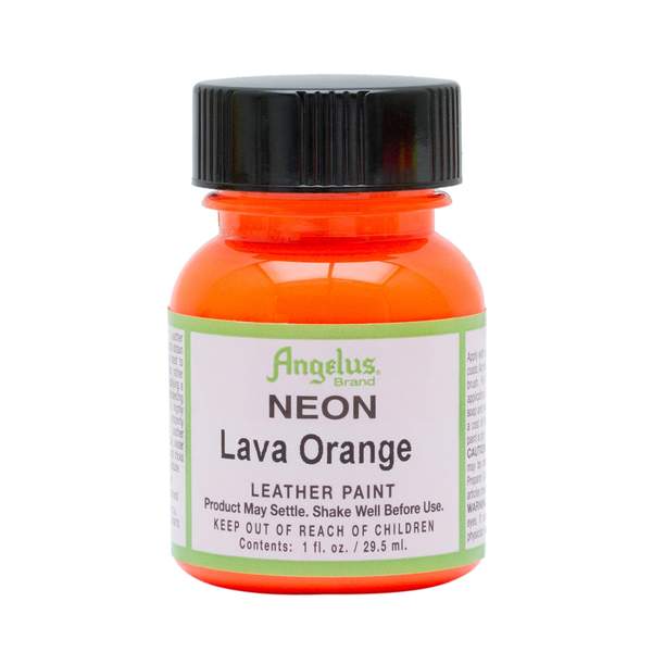 ANGELUS Leather Paint 1oz - Neon Lava Orange