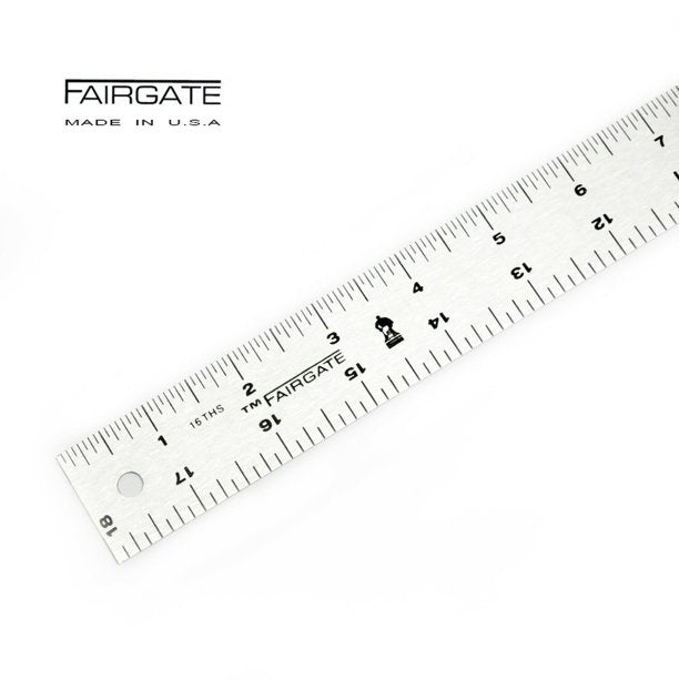 Fair Ruler Fairgate Standard Aluminum English Ruler - 15