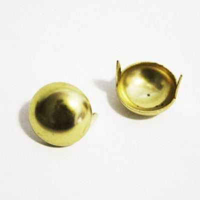 3/8" Gold Dome Studs (50-pack)