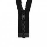 YKK #5 VISLON Plastic 1-Way Open End Zippers - Black