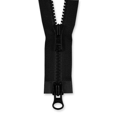 YKK #5 VISLON Plastic 2-Way Open End Zippers - Black