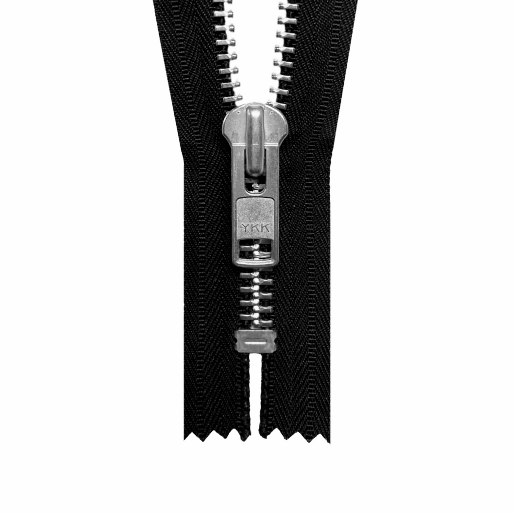 YKK #10 Metal Closed-End Zippers Black