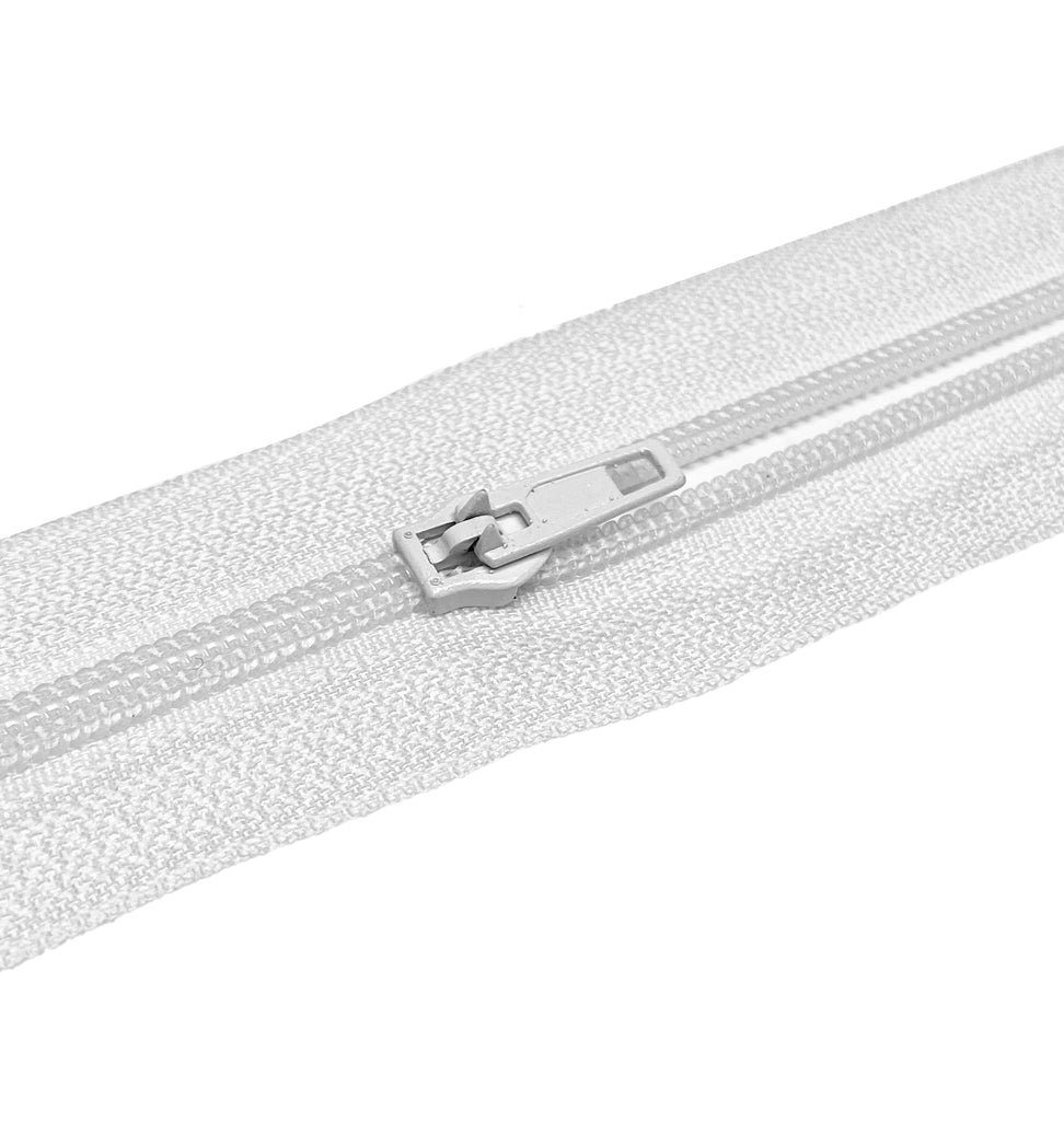 JOSDIOX 3 White Zipper by The Yard 10 Yard Long in Continuous Nylon Coil  with 20pcs Zipper Sliders Zipper Pull and 30pcs Zippers Stops for  Upholstery Sewing