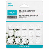 UNIQUE SEWING Snap Fasteners - 15 sets