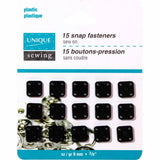 UNIQUE SEWING Snap Fasteners - 15 sets