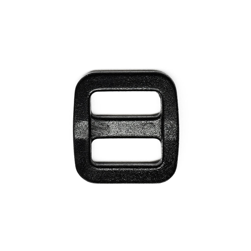 Metal Bra Strap Hardware - Nylon Coated Black