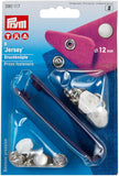 PRYM 12mm "Jersery" Snap Fastener with Setter - Pearl (6 pieces)