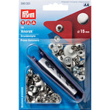 PRYM 15mm S-Spring Snaps with Tool (10 pack)