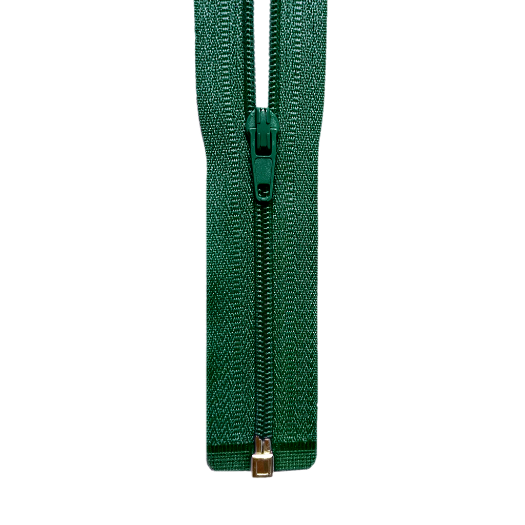 24" #3 Coil One-Way Separating Zipper - Green
