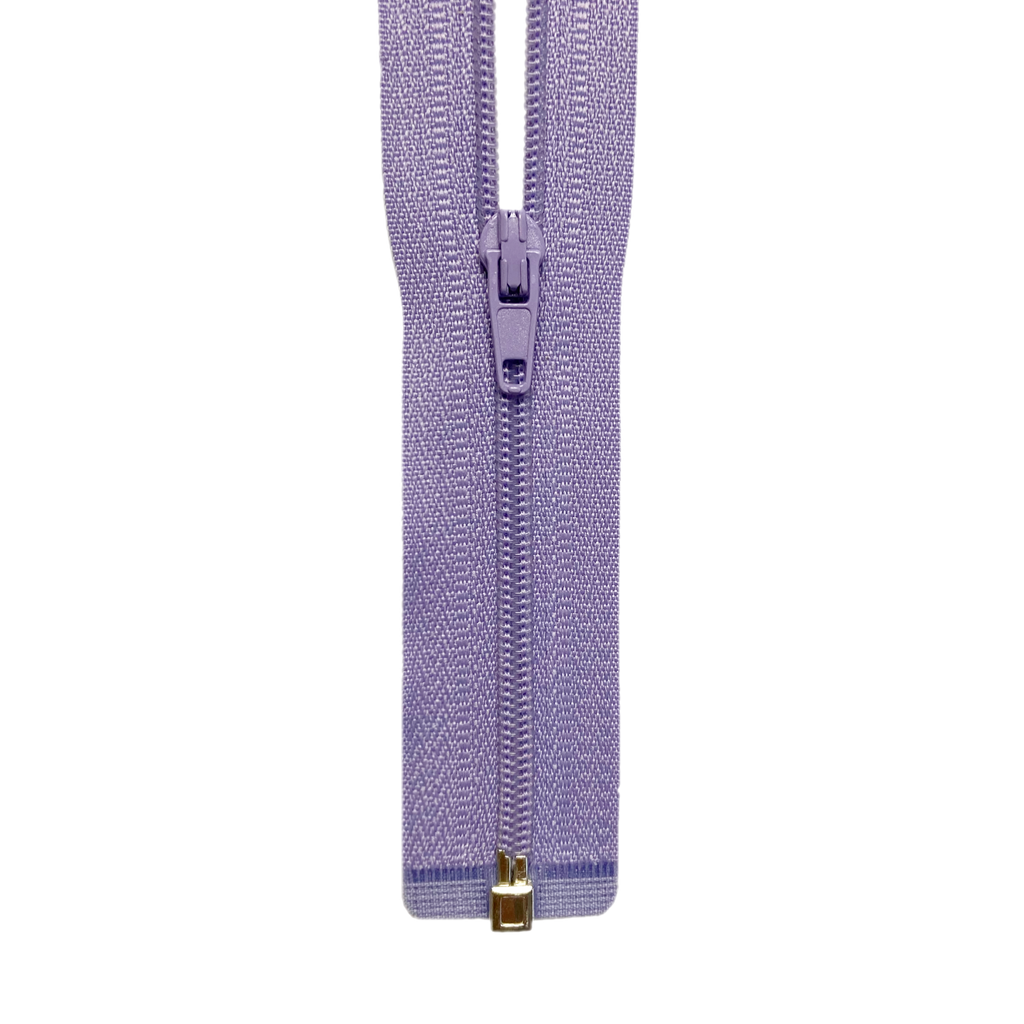 24" #3 Coil One-Way Separating Zipper - Lilac