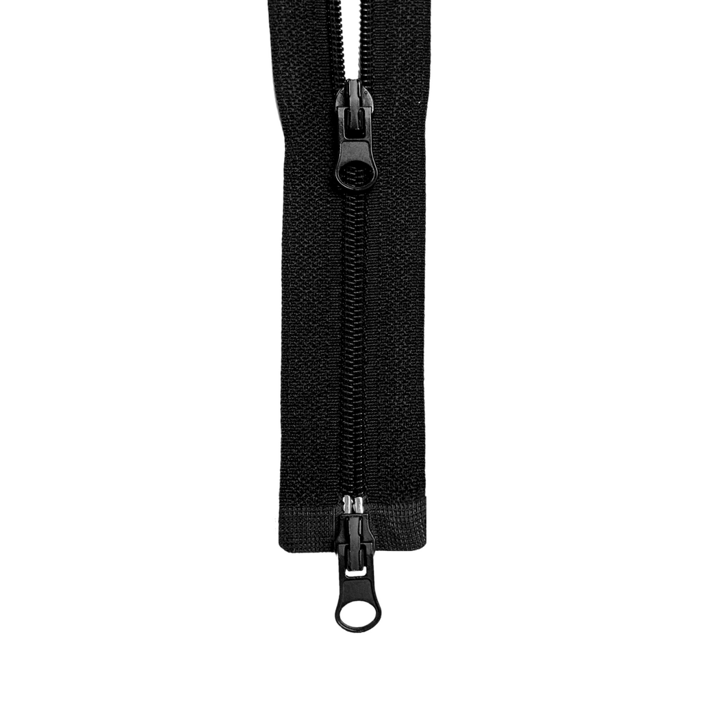 30" #3 Coil Two-Way Separating Zipper - Black