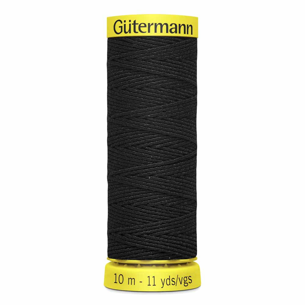 GÜTERMANN Elastic Thread 10m - Black
