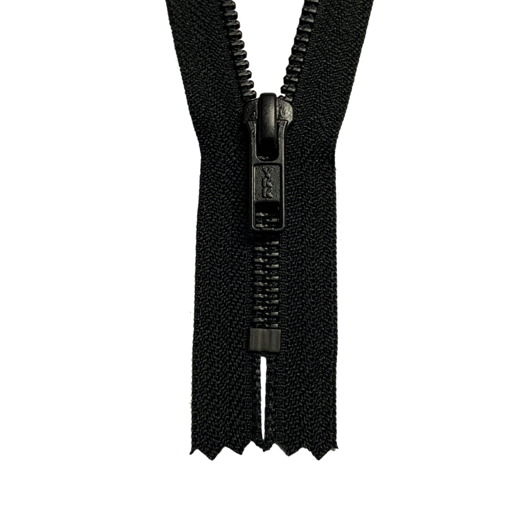 thumbnail image 2 of Nylon Black Closed-End Zips – No.3 Coil, Sizes 5 To 24 Inch, 5 Pcs/Pack, Polyester Tape 2 of 5