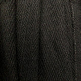 Wool Blend with Herringbone Texture in Charcoal (60" Wide, By The Yard)