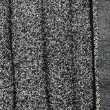 Pre-Interfaced Boucle Wool Blend Coating in Black/White (60" Wide, By The Yard)