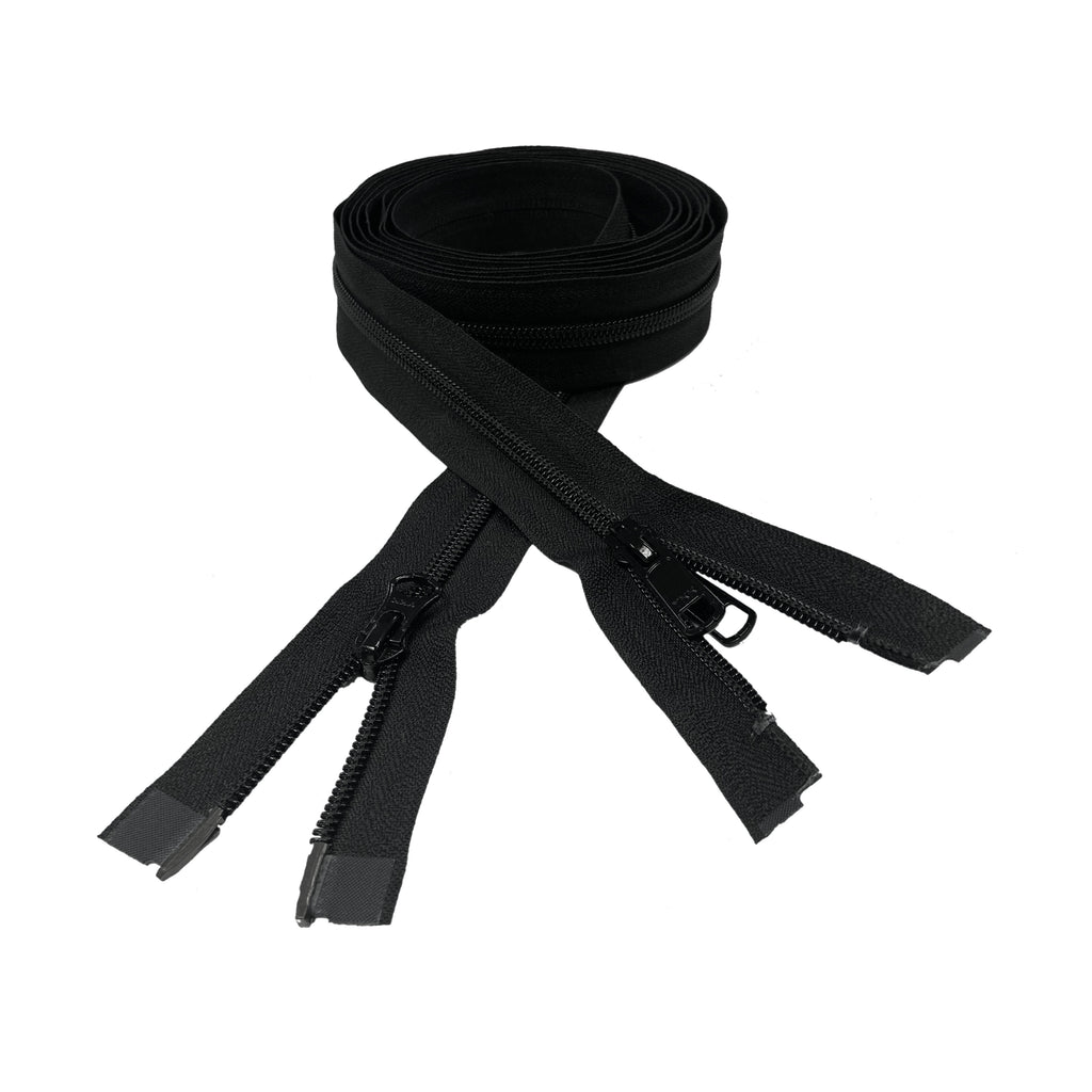 YKK #5 Coil 2-Way Open End Sleeping Bag Zippers - Black