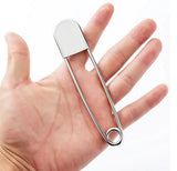 Jumbo Safety Pins - Stainless (5" Long)