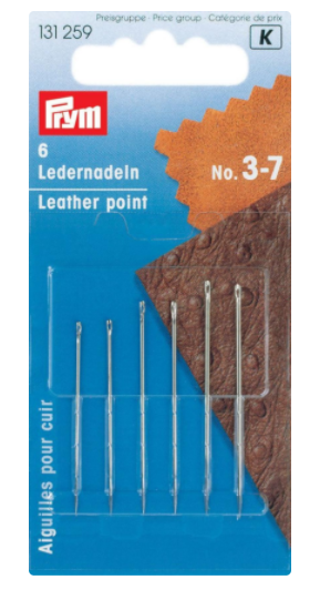 Leather Needles 6 pcs Assorted Sizes