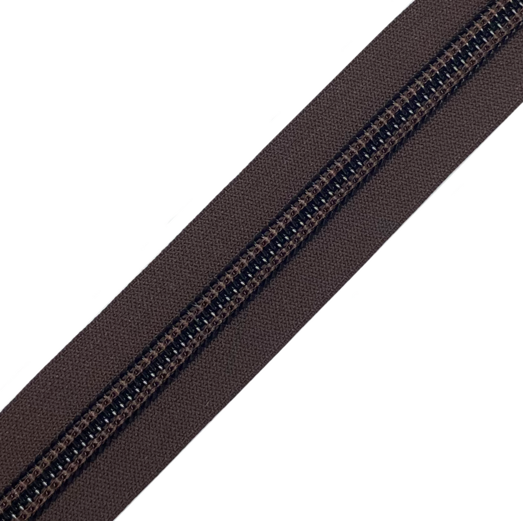 YKK #10 Coil Zippers - Brown (By the Yard)