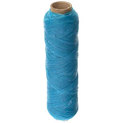 Zelikovitz Artificial Sinew - Turquoise, 20 Yards, 50 Lb Test - Made In USA