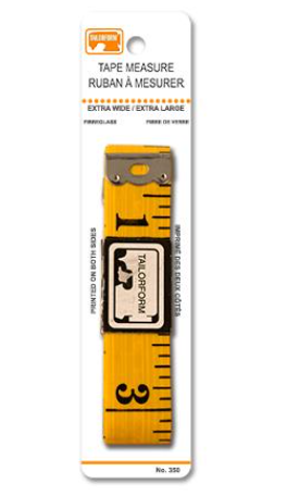 TAILORFORM Extra Wide Tape Measure (60" / 150cm)