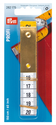 Profesional Tape Measure with 4" Brass Metal Tip, 150cm/60inch