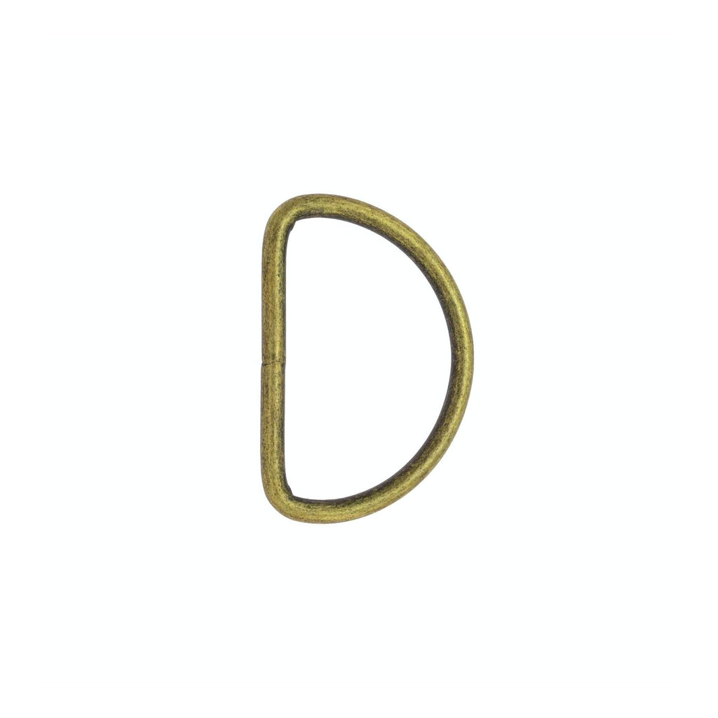 1" D-Ring - Antique Brass