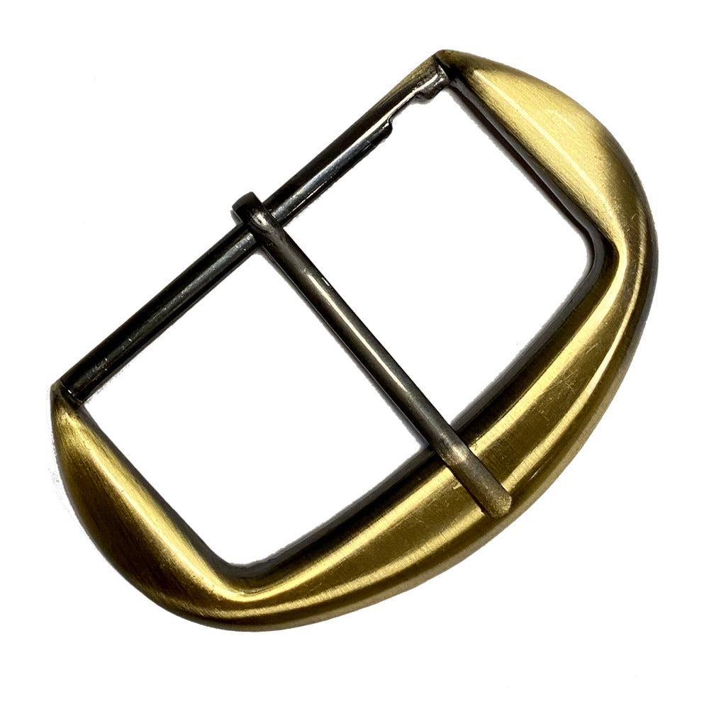 Rounded brushed antiqued brass buckle (various sizes)