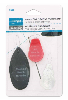UNIQUE SEWING Needle Threader Assortment - 3pcs