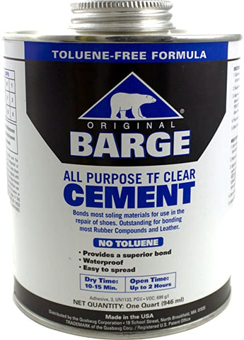 2oz BARGE CEMENT Flexible Rubber Contact Cement for Leather