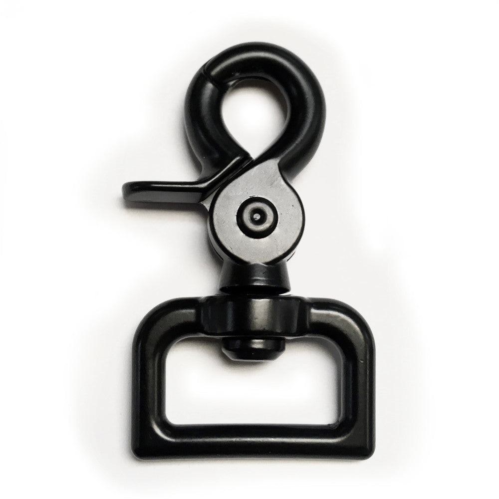 1" Black Oxide Trigger Scissor Swivel Hook