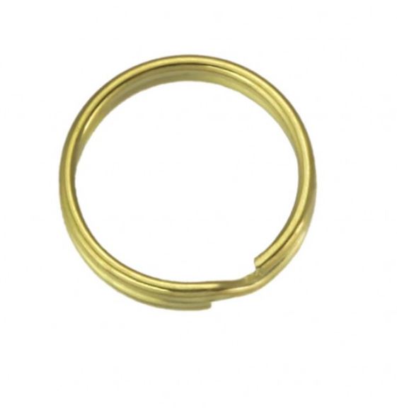 Brass Plated Split Key Ring 24mm