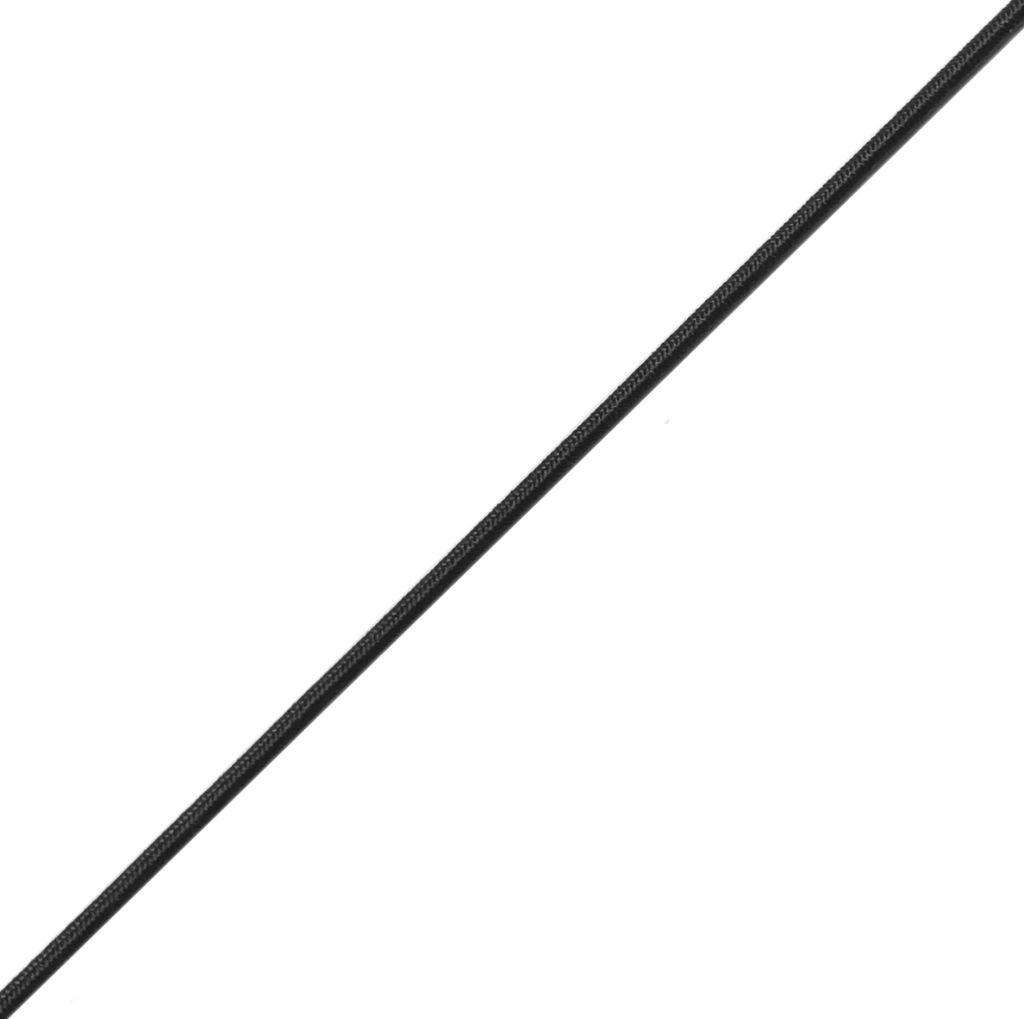 Usew 1/8-Inch (3mm) Black Heavy Stretch Round String Elastic Cord (Cut of  10 Yards)