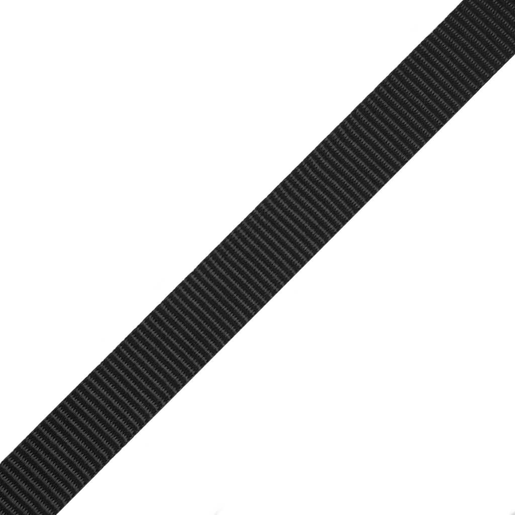 1" Collar Polypropylene Webbing - Black (by the yard)