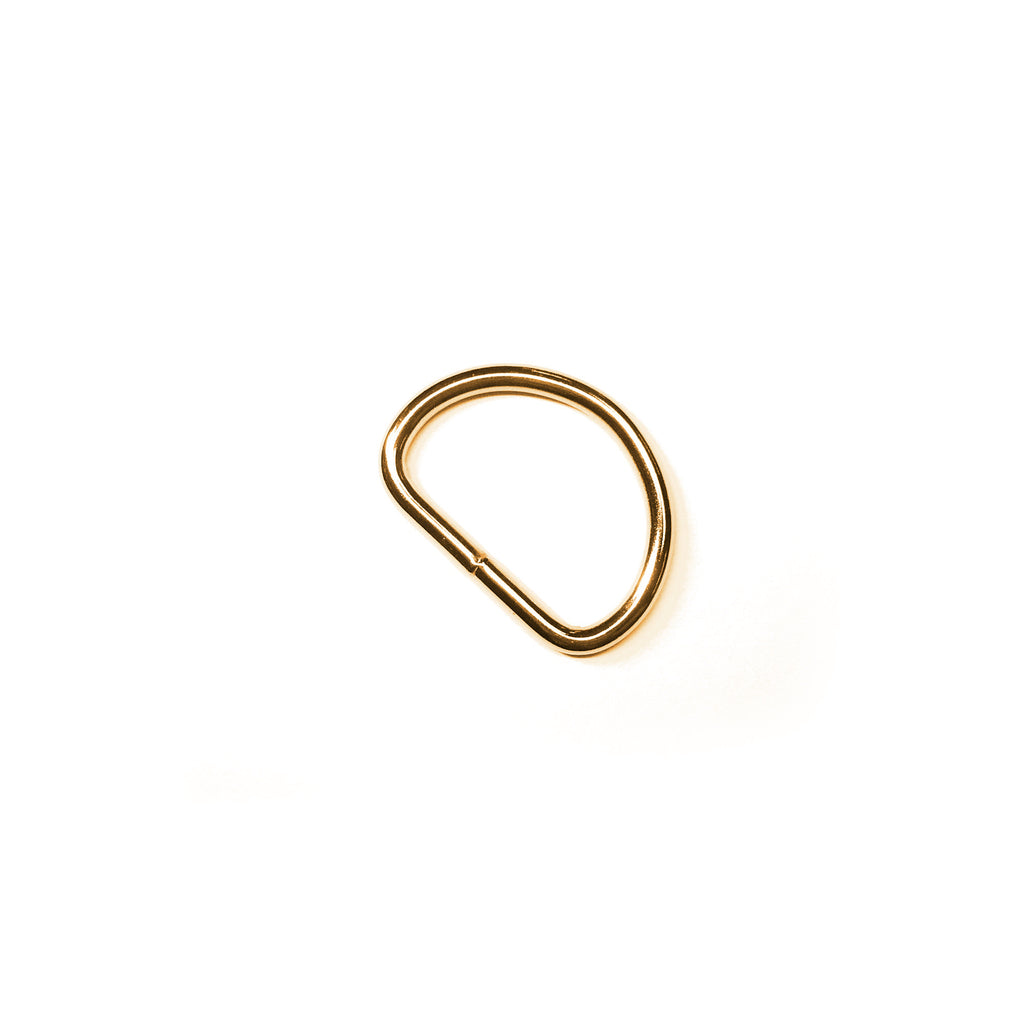 Gold D-Ring Welded