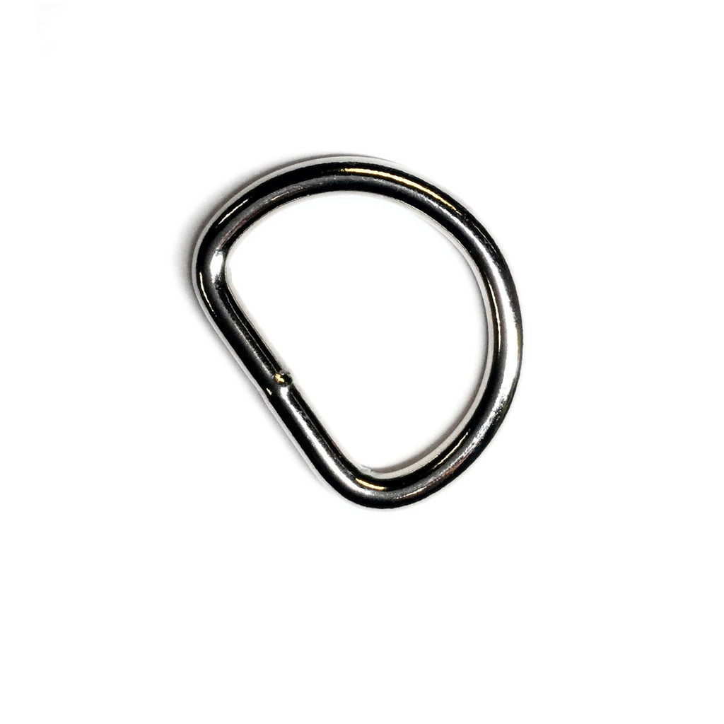 1 1/8” Nickel D - Ring Heavy Duty