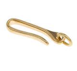 Solid Brass Open Hook with 1/2" Ring