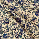 58" LIBERTY Cotton Purple Floral (By the yard)