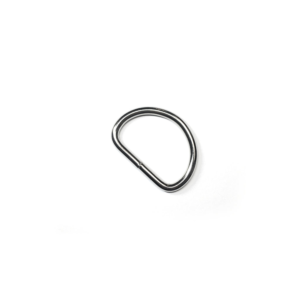 1-1/8" D-Ring Nickel Plated Welded