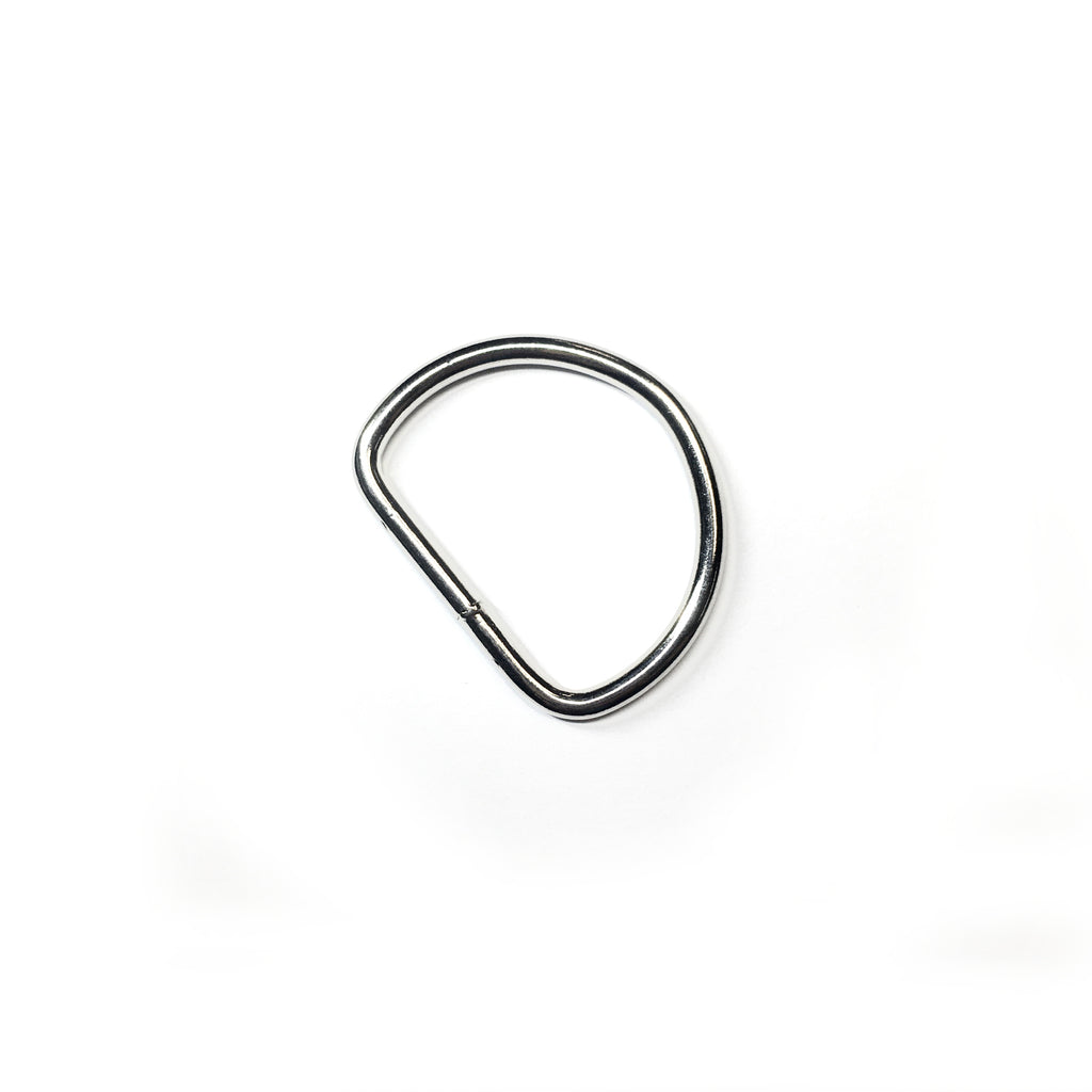 1-1/4" D-Ring Nickel Plated Welded