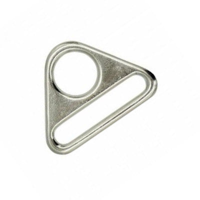 Nickel Solid Triangle Ring with Hole