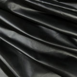 Super Lightweight Coated Water Resistant Nylon Fabric 77D, Black Satin Finish